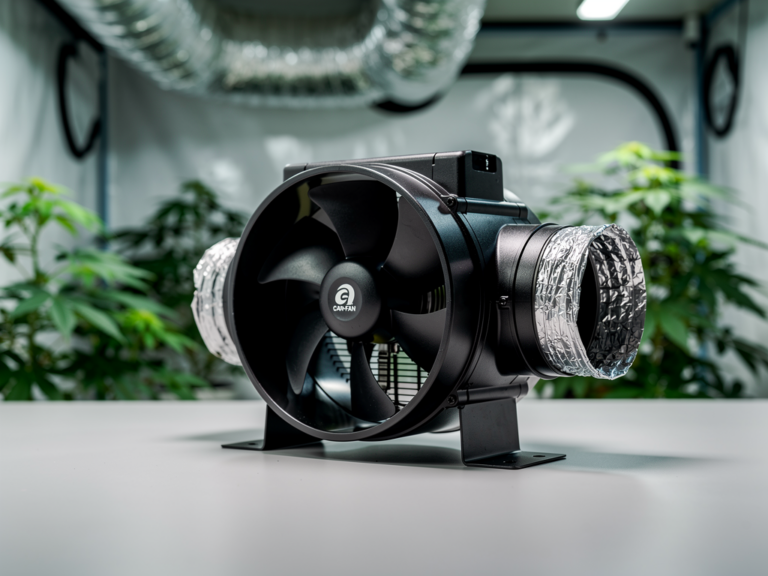 Leistungsstarker Can-Fan Max-Fan Pro Series 150mm im Praxistest vorgestellt Leistungsstarker Can-Fan Max-Fan Pro Series 150mm Abluftventilator im Growraum getestet
