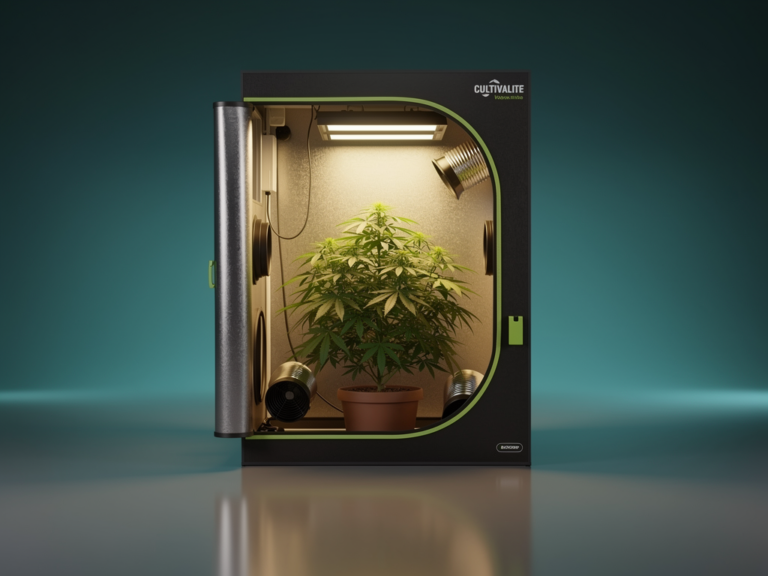 Cultivalite Growzelt 60x60x160 cm im Praxistest für entspannten Cannabis-Anbau