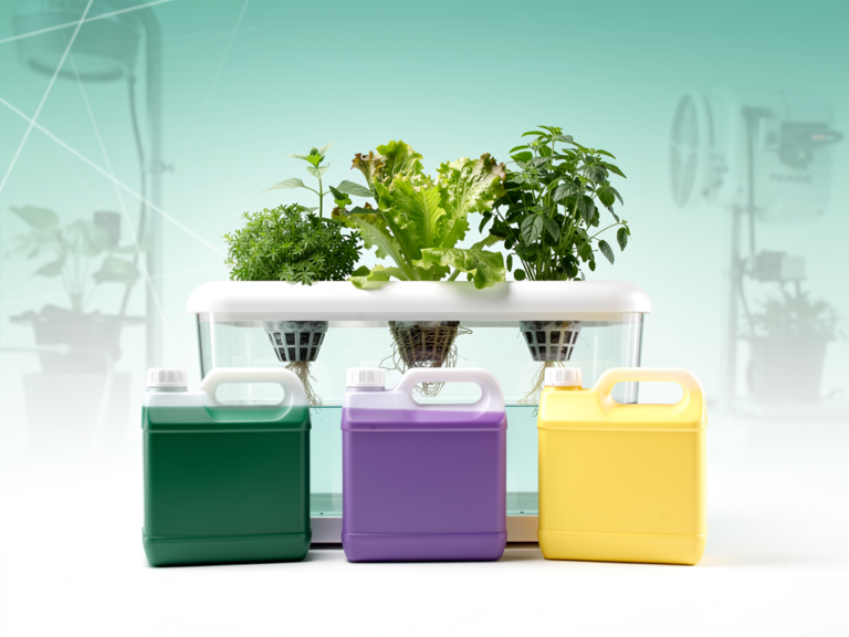 General Hydroponics Flora Series Düngerflaschen für präzises Hydroponik-Pflanzenwachstum