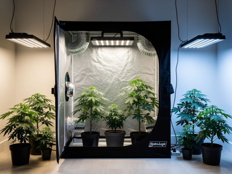 Hydro-Logic Grow Tent 2x2x4ft stabiler Rahmen und praktische Belüftung im Test