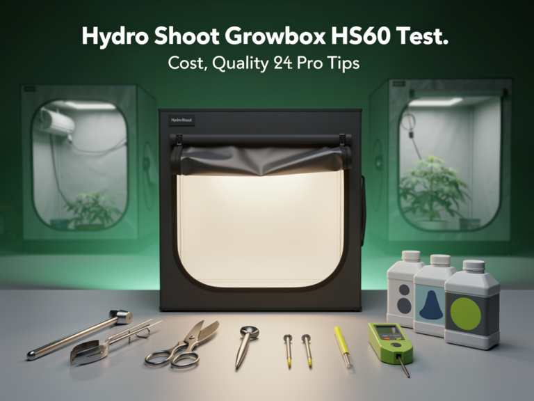 Hydro Shoot Growbox HS60 kompakte Indoor-Growbox mit Sichtfenster und Mylar-Beschichtung