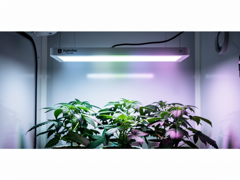 HydroStar GHL-800 LED Grow Lampe energieeffizient gleichmäßige Lichtverteilung professioneller Indoor-Gartenbau