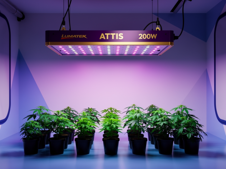 So überzeugt die Lumatek ATTIS 200W LED bei kleinen bis mittleren Anbauflächen Lumatek ATTIS 200W LED grow Lampe für kleine bis mittlere Anbauflächen