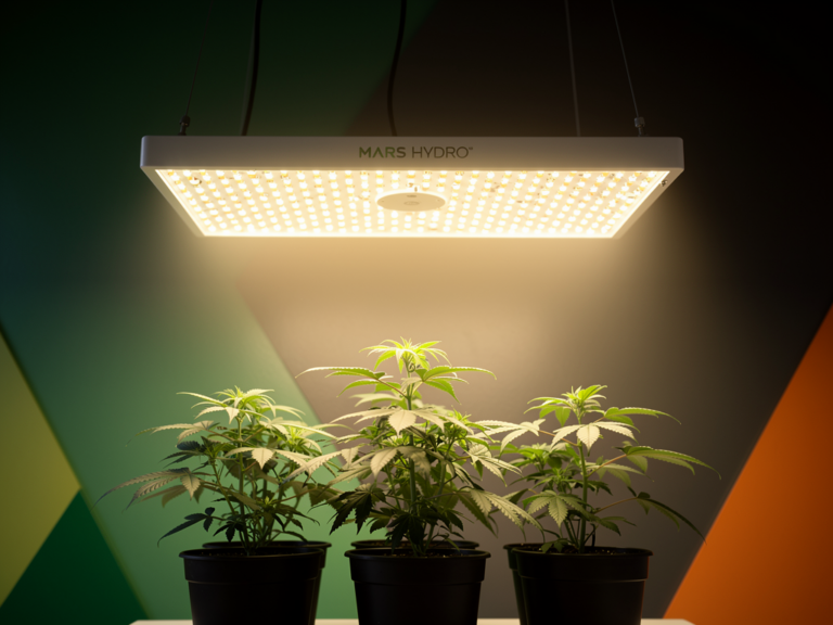 Mars Hydro TS 1000 Test zeigt starke Leistung für kleine Grow-Flächen Mars Hydro TS 1000 LED Grow-Lampe für effiziente Beleuchtung kleiner Anbauflächen