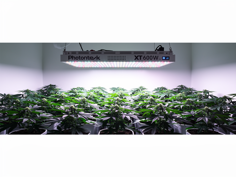 Photontek XT 600W Pro LED-Growleuchte im Praxis-Test auf großer Anbaufläche