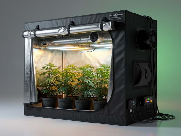 Effizientes Growen leicht gemacht dank Secret Jardin Dark Room DR120 Testbericht Secret Jardin Dark Room DR120 Growzelt stabile Konstruktion und lichtdichte Innenbeschichtung
