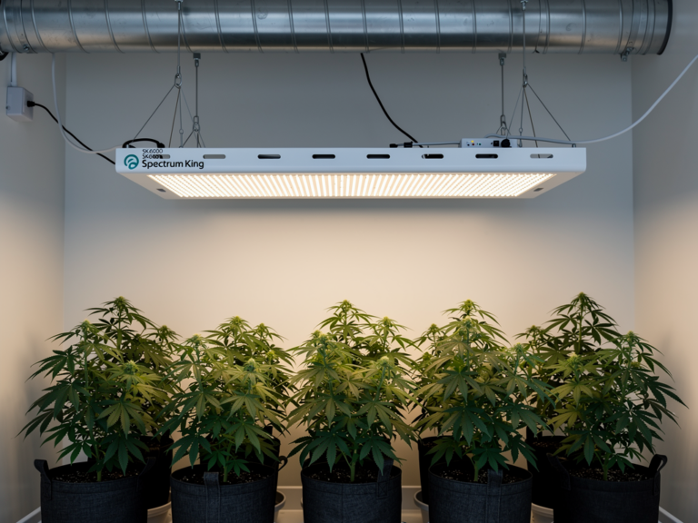 Spectrum King LED SK600 Pflanzlampe im Indoor-Growing mit robustem Design