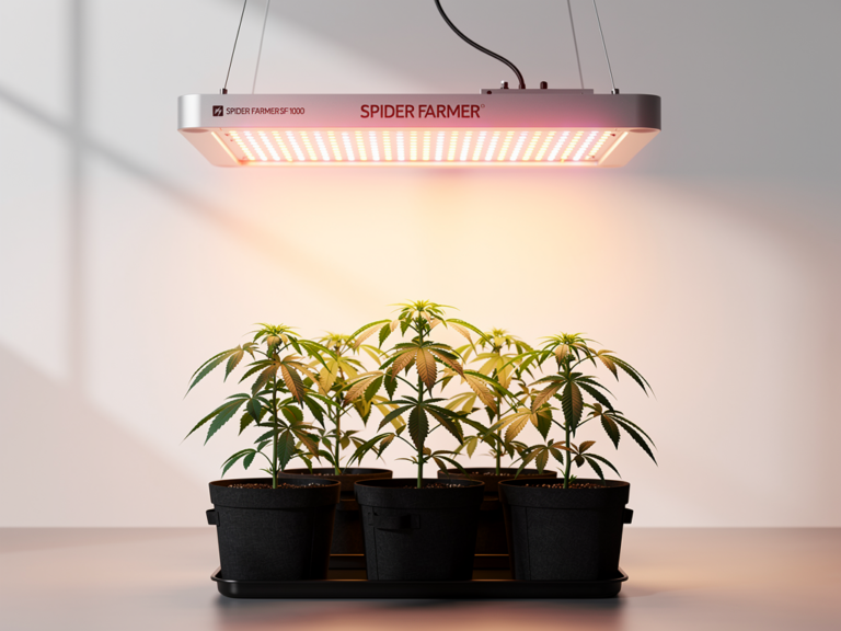 Spider Farmer SF-1000 LED Grow Lampe kompakt effizient ideal für Indoor-Growing Einsteiger