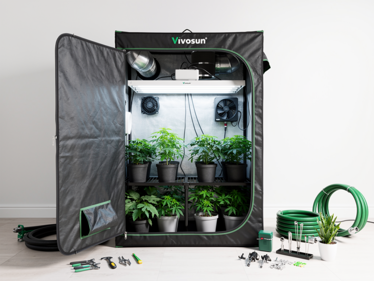 Vivosun 4×2 Growzelt Test mit Praxis-Tipps und hilfreichen Lösungen Vivosun 4x2 Growzelt stabil mit hoher Lichtreflexion für Hobbygärtner